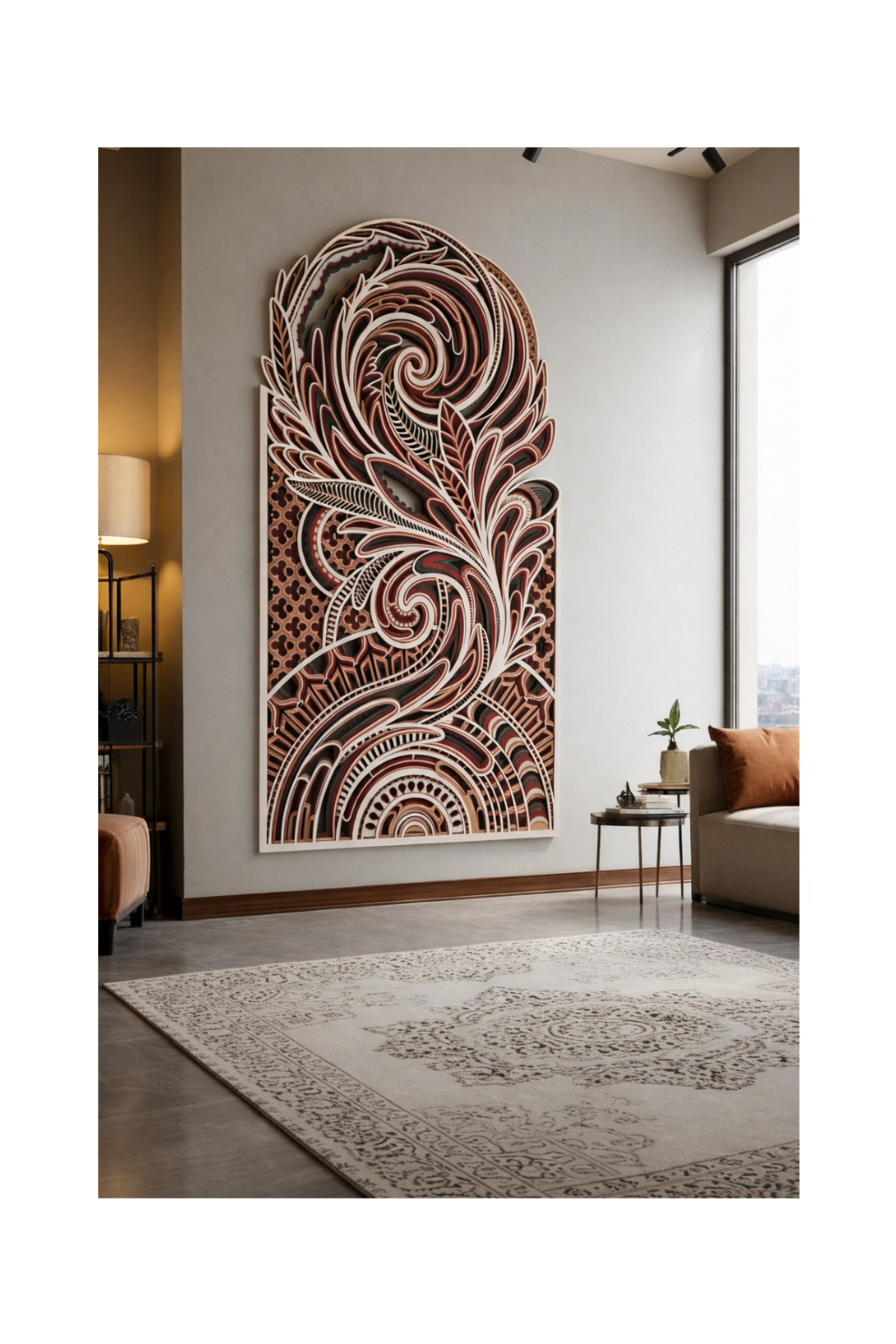 FLORAL INFINITY WALL ART