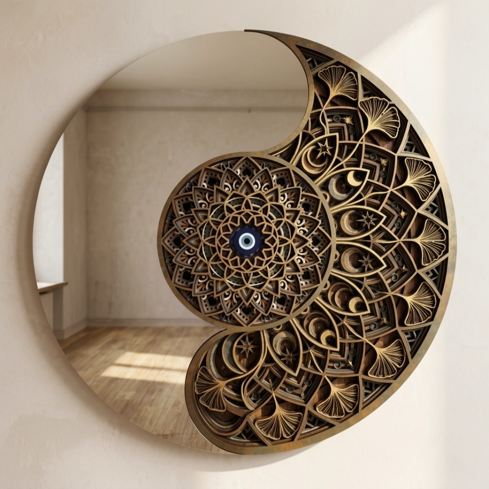 Multilayered Yin Yang Mirror